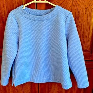 Croft and Barlow boxy cloud blue pullover. M